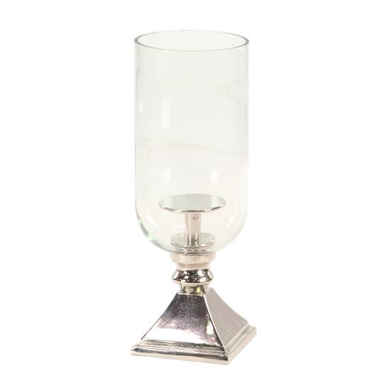 17" Silver Traditional Candle Holder